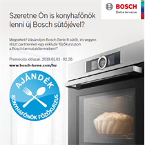 Szeretne Ön is konyhafőnök lenni új Bosch sütőjével?