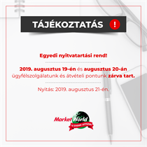 Tájékoztatás!