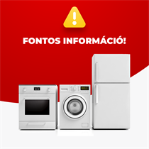 Tájékoztatás háztartási nagygépek kiszállítási idejéről