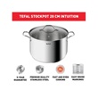 Tefal B8644474 Intuition rozsdamentes acél fazék