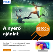 A nyerő ajánlat: Philips The One TV hangprojektorral most 85.000 Ft pénzvisszatérítéssel