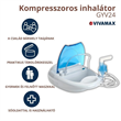 Vivamax BR-CN003 kompresszoros inhalátor tároló rekesszel