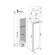 Whirlpool WHSD18A011B2 beépíthető egyajtós hűtőszekrény