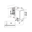Whirlpool WSIP4O33PFE beépíthető keskeny mosogatógép