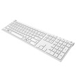 Yenkee YKB 2000 HUWE WL vezetéknélküli billentyűzet, fehér, beépített akkumulátoros