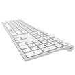 Yenkee YKB 2000 HUWE WL vezetéknélküli billentyűzet, fehér, beépített akkumulátoros