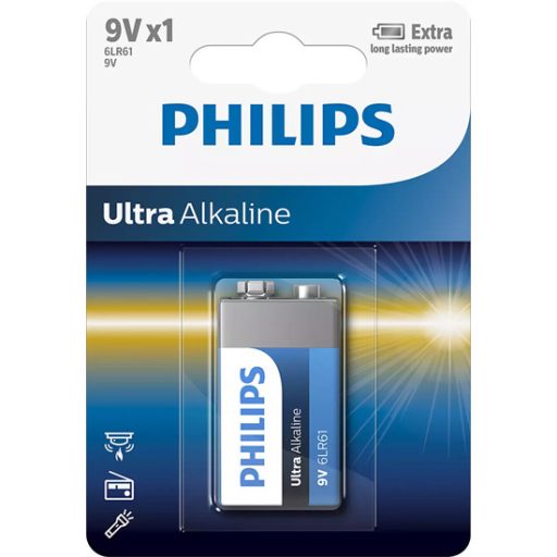 Philips 6LR61E1B/10 Ultra Alkaline elem