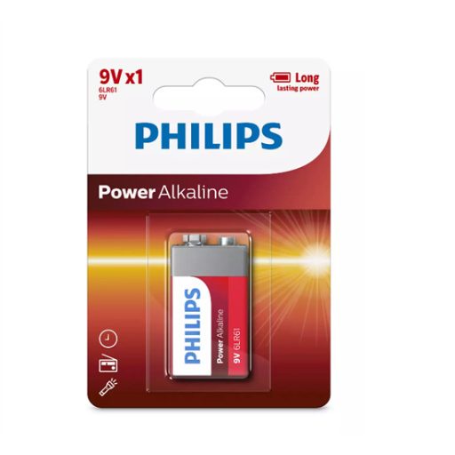 Philips 6LR61P1B/10 9 V Power Alkaline elem