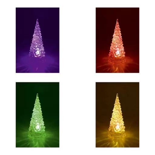 Home by Somogyi CDM 12 LED-es asztali dísz, fenyőfa