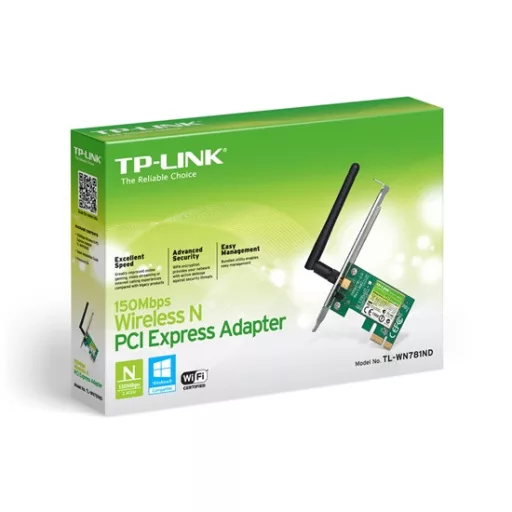 Tp-link TL-WN781ND 150Mbps vezeték nélküli N-es PCI Express hálózati kártya