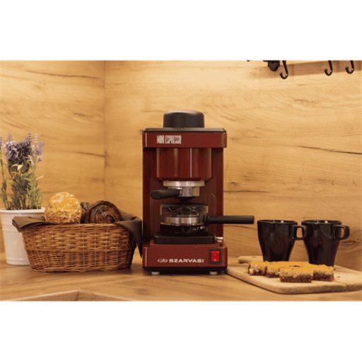 Szarvasi SZV-612/3 Mini Espresso kávéfőző, piros