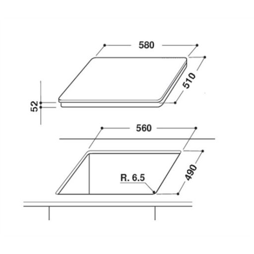 Whirlpool AKT8900BA beépíthető üvegkerámia főzőlap