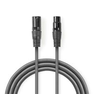 COTH15010GY05_Egyensulyozott_XLR_audiokabel_XLR_3_Tus_Dugasz_-_XLR_3_Tus_Aljzat_05_m_Szurke-i456802