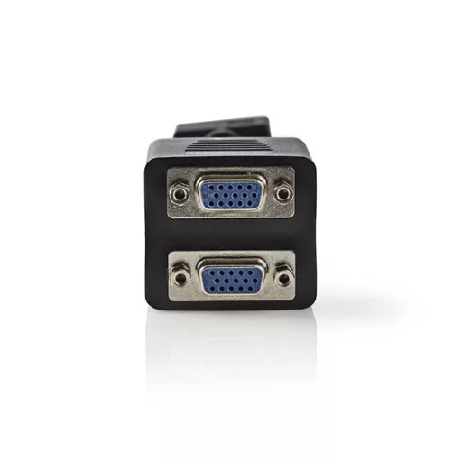 Nedis CCGP59120BK02 VGA kábel | VGA-dugasz - 2 db VGA-aljzat | 0,2 m | fekete