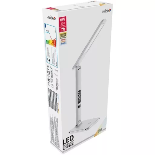 Avide ABLDL-OLC-6W-WH LED asztali lámpa