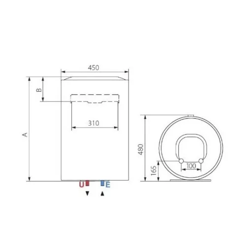 Ariston LYDOS R 50 V 1,8K EU forróvíz tároló (értékcsökkentett)