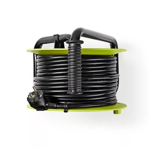 Nedis PECCR25UFGN kábeldob, 25 méter, zöld/fekete