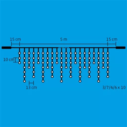 Home by Somogyi DLFJ 200F/WW Sorolható LED-es jégcsap fényfüggöny