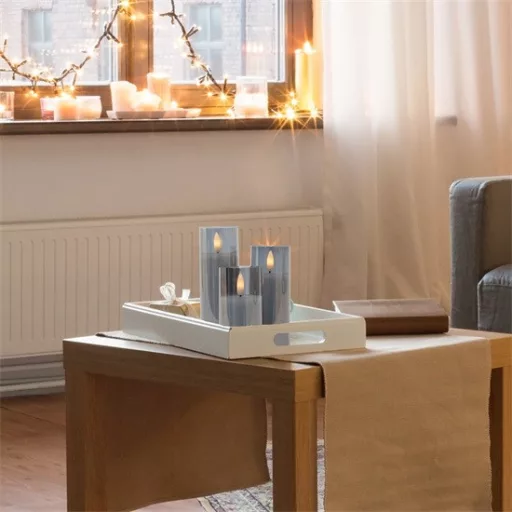 Home by Somogyi CDS 3 LED-es gyertyaszett, üvegben