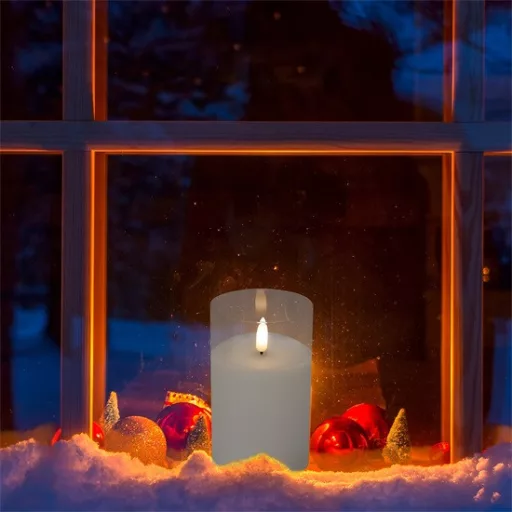 Home by Somogyi CD 1 LED-es gyertya, üvegben. Ř7,5 cm