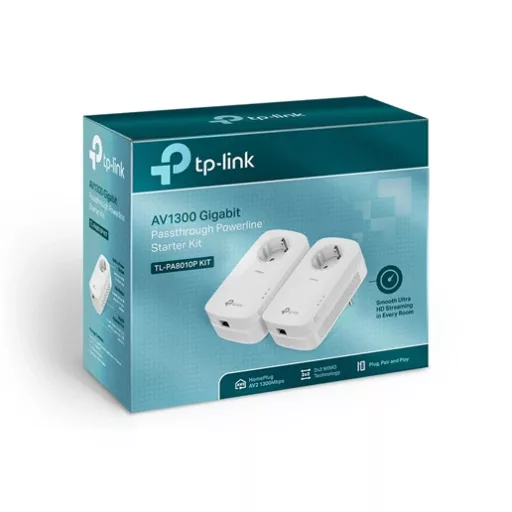 Tp-link TL-PA8010P KIT AV1300 dugaljas áramköri jeltovábbító készlet