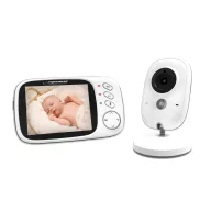  Esperanza Jacob Baby Monitor 3,2" LCD kijelzővel, fehér EHM002