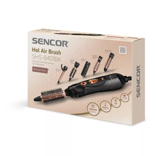Sencor SHS 8401BK meleglevegős hajformázó