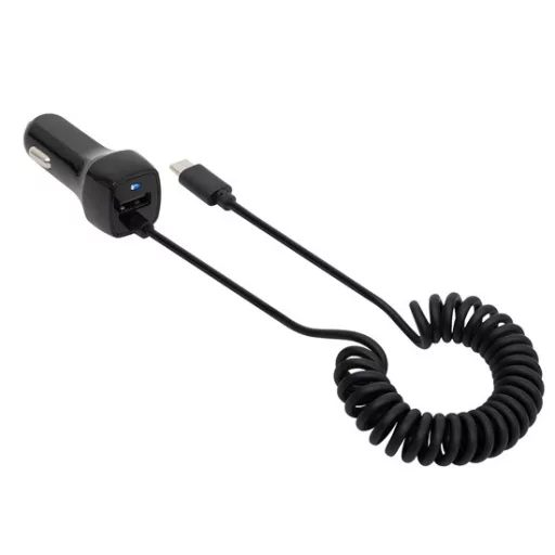 SAL SAU 24C autós USB töltő 2in1