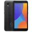 Alcatel 1 (2021) DS kártyafüggetlen mobiltelefon, fekete + Telekom Domino feltöltőkártya (értékcsökkentett)