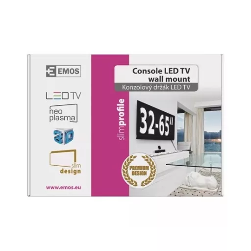 Emos KT3364 szabadon állítható fali TV konzol, 32" - 80" méretig