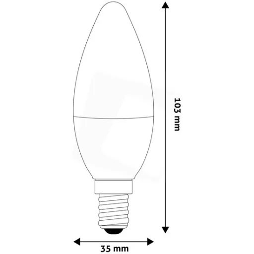 Avide ABC14NW-4.5W LED candle izzó 4.5W E14 NW 4000K