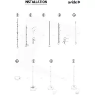 Avide_ABLSBL-CL12W-RGBW_LED_sarok_lampa_digitalis_RGB_W_zene_szenzorral-i833086