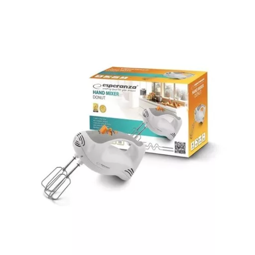 Esperanza Donut kézi mixer, fehér EKM009