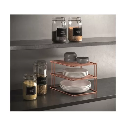 Metaltex MX362402 két emeletes sarok tányértartó