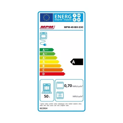 MPM MPM-45-BO-23C beépíthető sütő