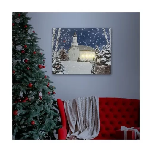 Family Christmas 58473 LED fali kép 48*48 cm