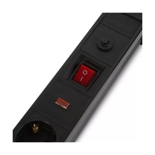 Delight 20249 elosztó 6-os túlfeszültség és túláram védett, kapcsolós,3M