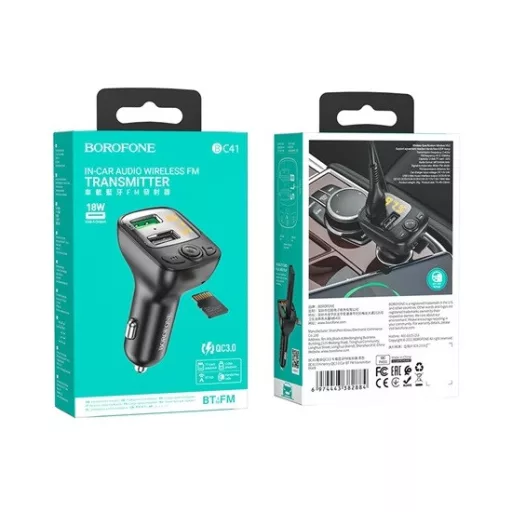 Borofone BC41 autós töltő FM transzmitter