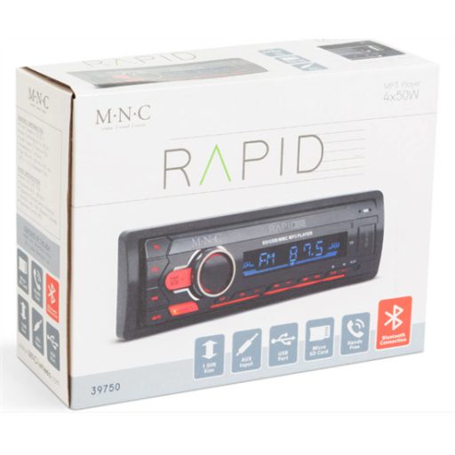 MNC_39750_RAPID_autoradio_fejegyseg_1_DIN_4_x_50_W_USB_SD_kartya_AUX_Bluetooth_40j-i880512