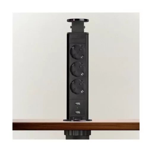 Delight_20430BBU_rejtett_harmas_eloszto_ket_USB_aljzattal_szalcsiszolt_fekete-i880584