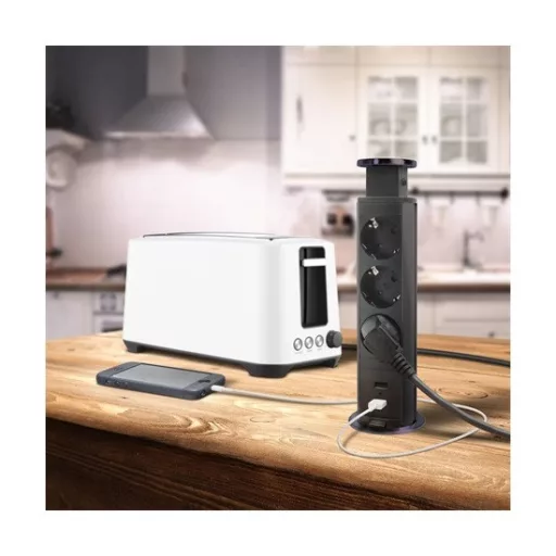 Delight_20430BBU_rejtett_harmas_eloszto_ket_USB_aljzattal_szalcsiszolt_fekete-i880592