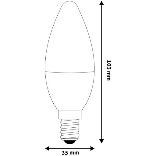 Avide ABC14NW-2.5W LED Candle izzó 2.5W E14 NW