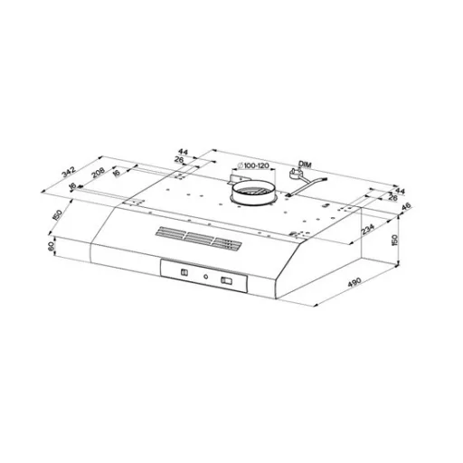 Faber 741 BASE BR A60 páraelszívó (értékcsökkentett)