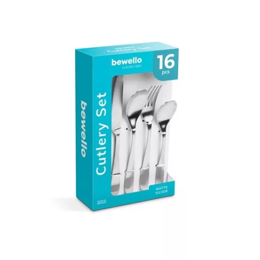Bewello BW1022B 16 részes evőeszköz készlet