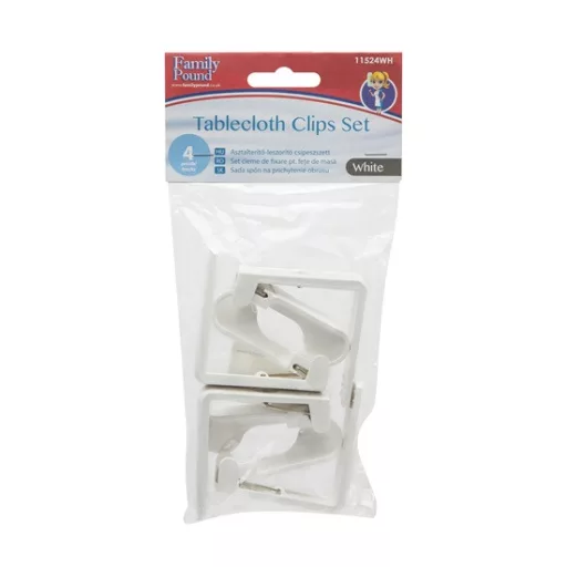 Family 11524WH asztalterítő leszorító, 4 db-os csomag
