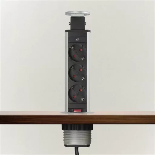 Delight 20430B 3-as rejtett elosztó, 230 V, max 16 A, max 3500 W, 1,5 m