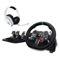   Logitech 991-000486 G29 Driving Force Racing Wheel + Astro A10 headset fehér