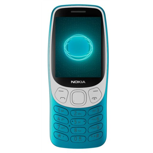 Nokia 3210 4G DS Blue nyomógombos kártyafüggetlen mobiltelefon + Telekom Domino feltöltőkártya