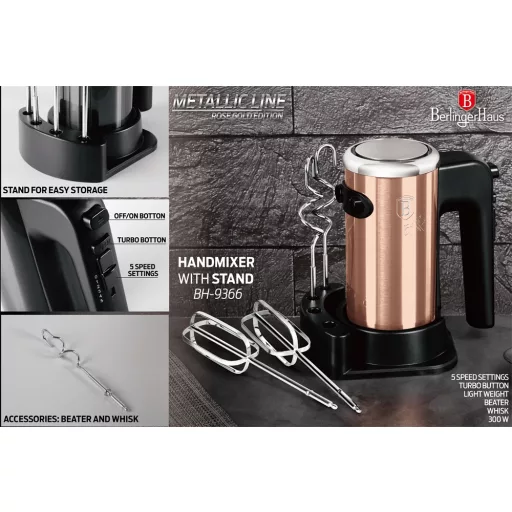Berlinger Haus BH/9366 kézi mixer állvánnyal