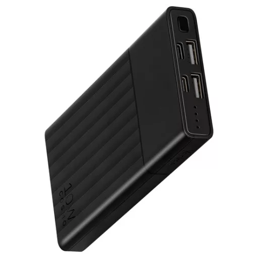 Yenkee YPB 1041 Power Bank, 10 000 mAh kapacitású, duális USB-kimenettel ellátott, fekete
